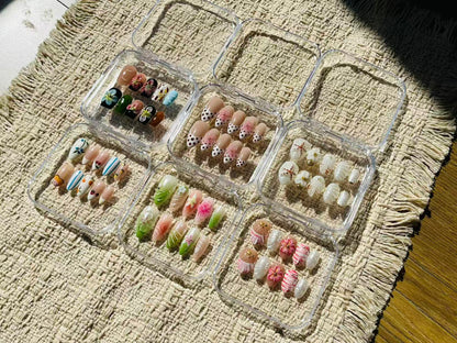 Pearl Seashell Press‑On Nails