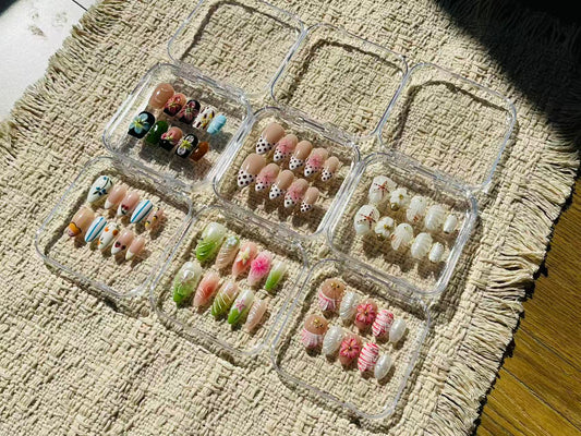 Pearl Seashell Press‑On Nails